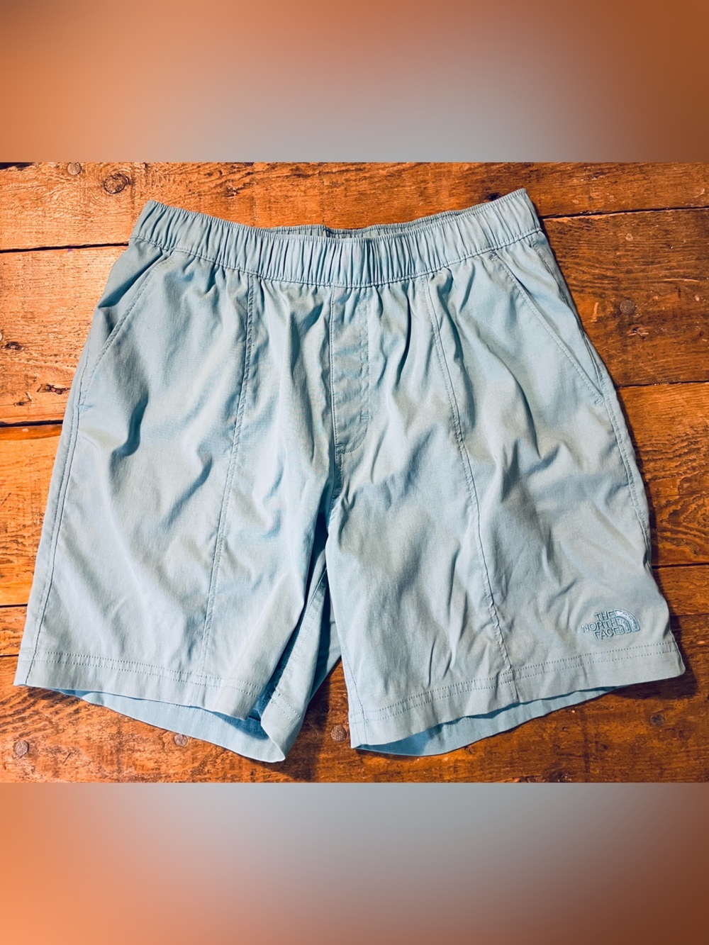 The North Face Light Blue Athletic Shorts